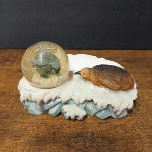 Vintage 1999 Cadona Kiwi Bird 5" Snowglobe Business Card Holder